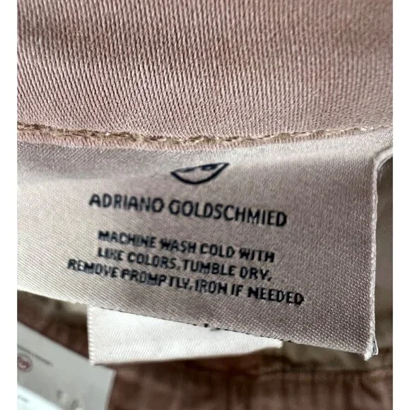 Adriano Goldschmied Mens Jamison Skinny Chino Pants Light Mauve Pink Size 29